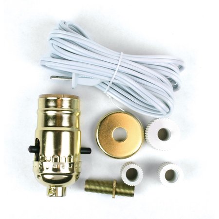 JANDORF Lamp Kit, Bottle Adapter, Brass Lamp Kits C60131